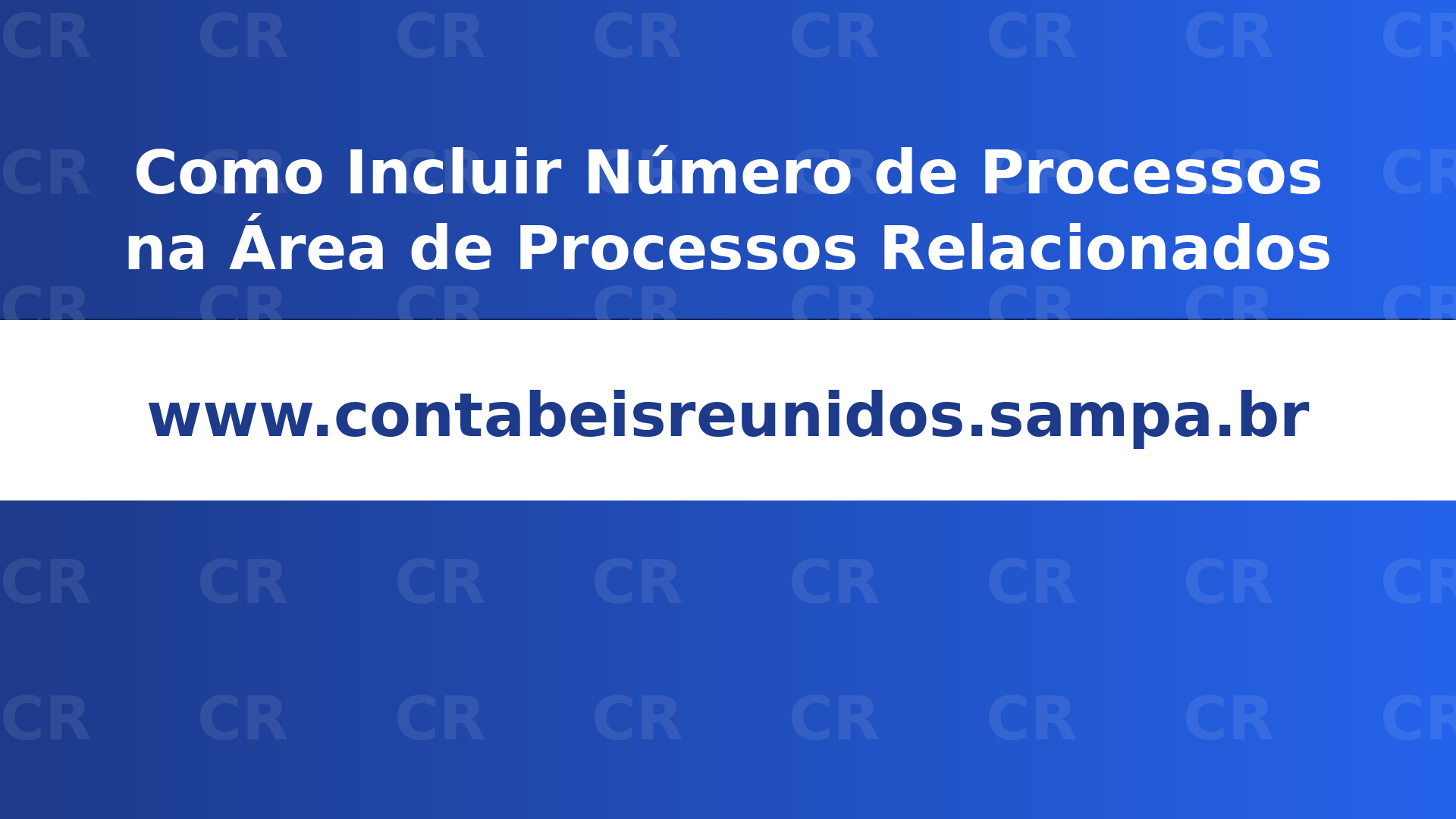 Thumb — Como incluir número de processos na área de processos relacionados