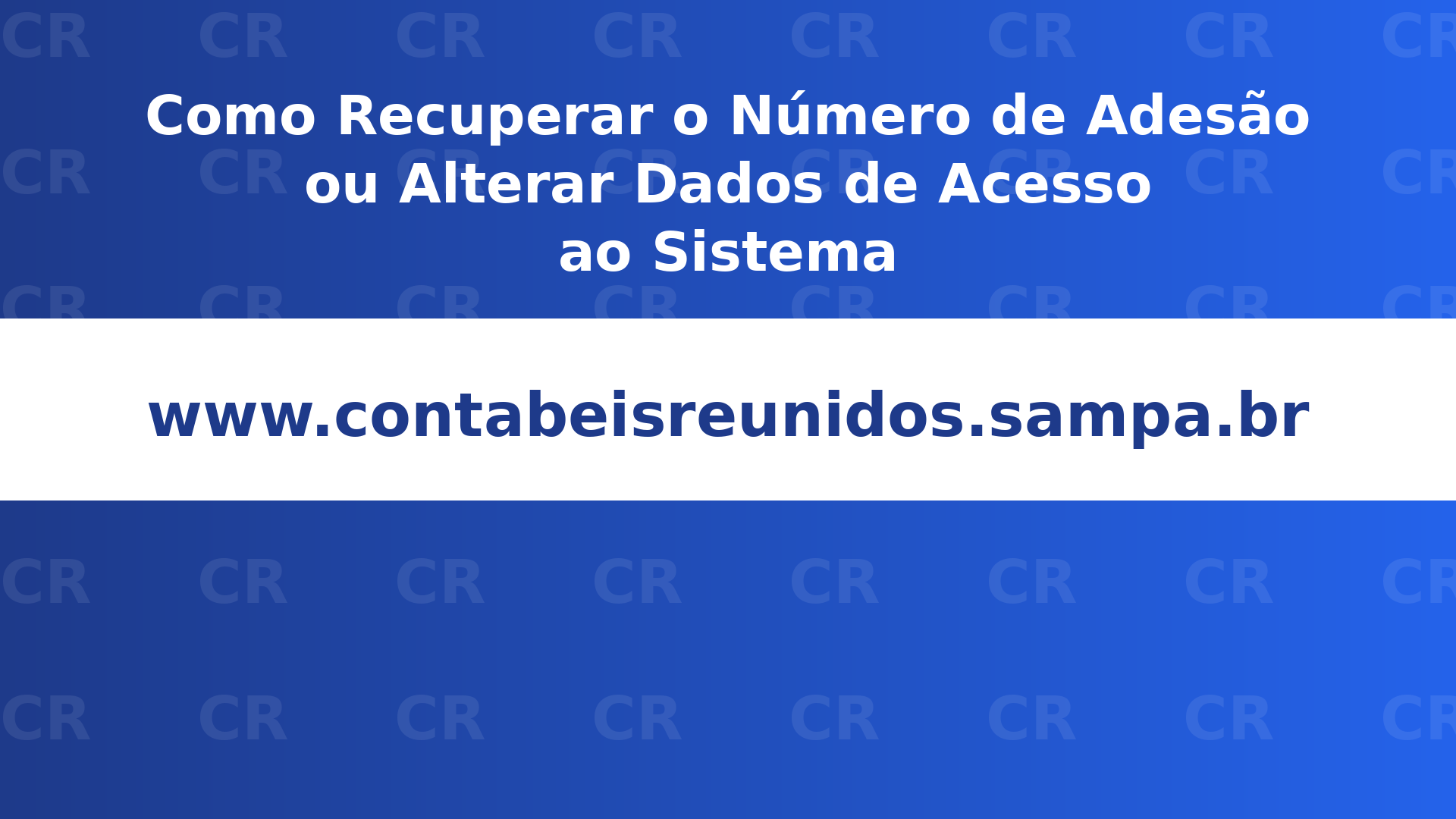Thumb — Como recuperar o número de adesão ou alterar dados de acesso